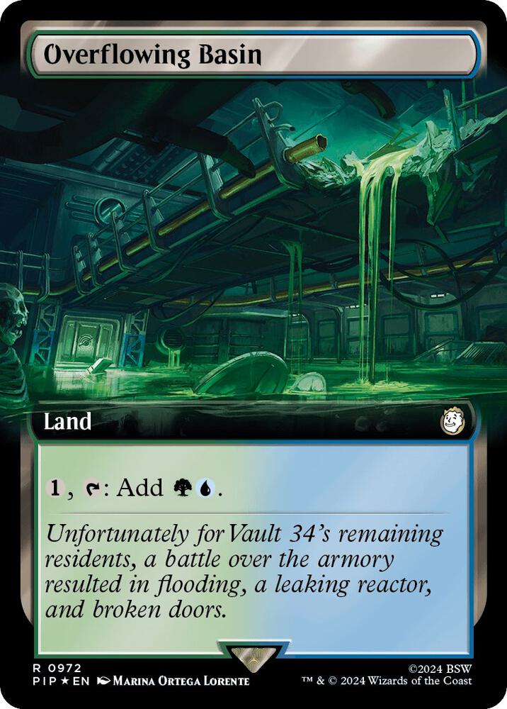 Overflowing Basin (Extended Art) (Surge Foil) (972) [Fallout] [Extended Art]