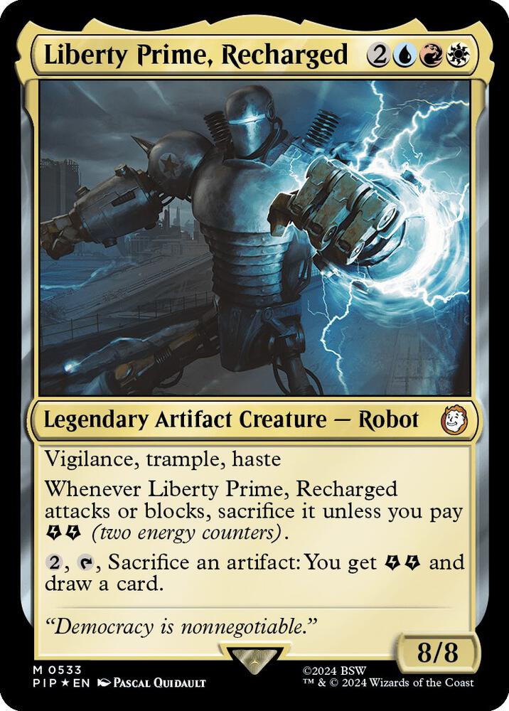 Liberty Prime, Recharged (Surge Foil) (533) [Fallout]