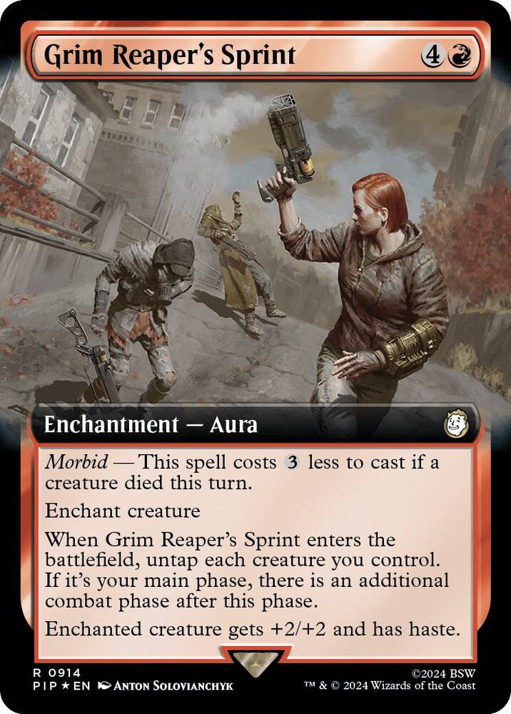 Grim Reaper's Sprint (Extended Art) (Surge Foil) (914) [Fallout] [Extended Art]