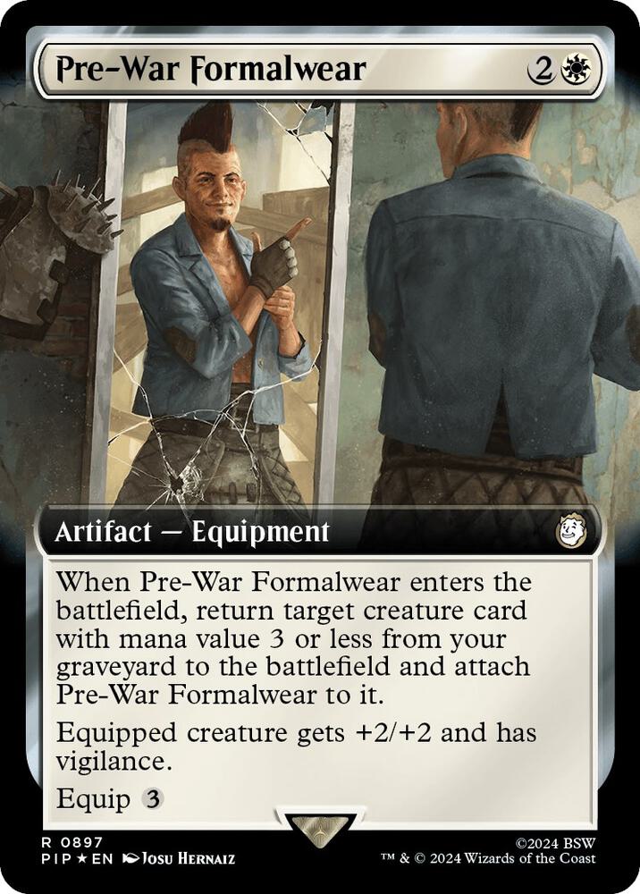 Pre-War Formalwear (Extended Art) (Surge Foil) (897) [Fallout] [Extended Art]