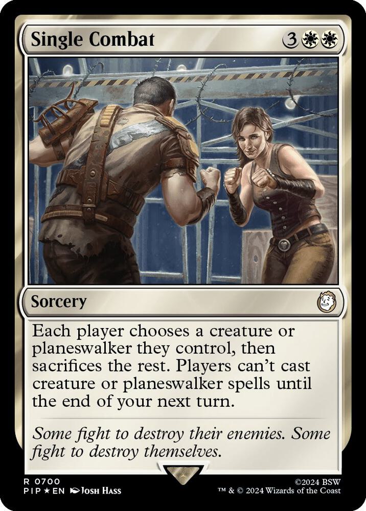 Single Combat (Surge Foil) (700) [Fallout]