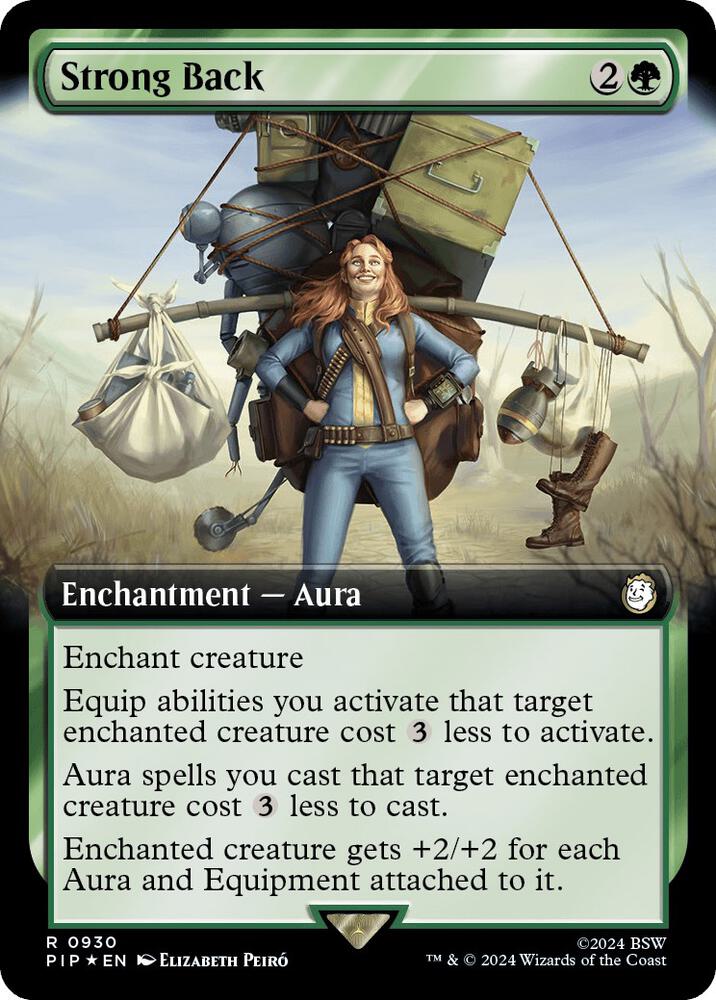 Strong Back (Extended Art) (Surge Foil) (930) [Fallout] [Extended Art]