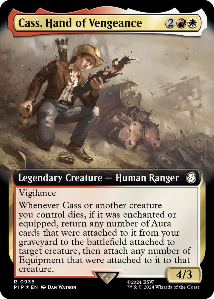 Cass, Hand of Vengeance (Extended Art) (Surge Foil) (938) [Fallout] [Extended Art]