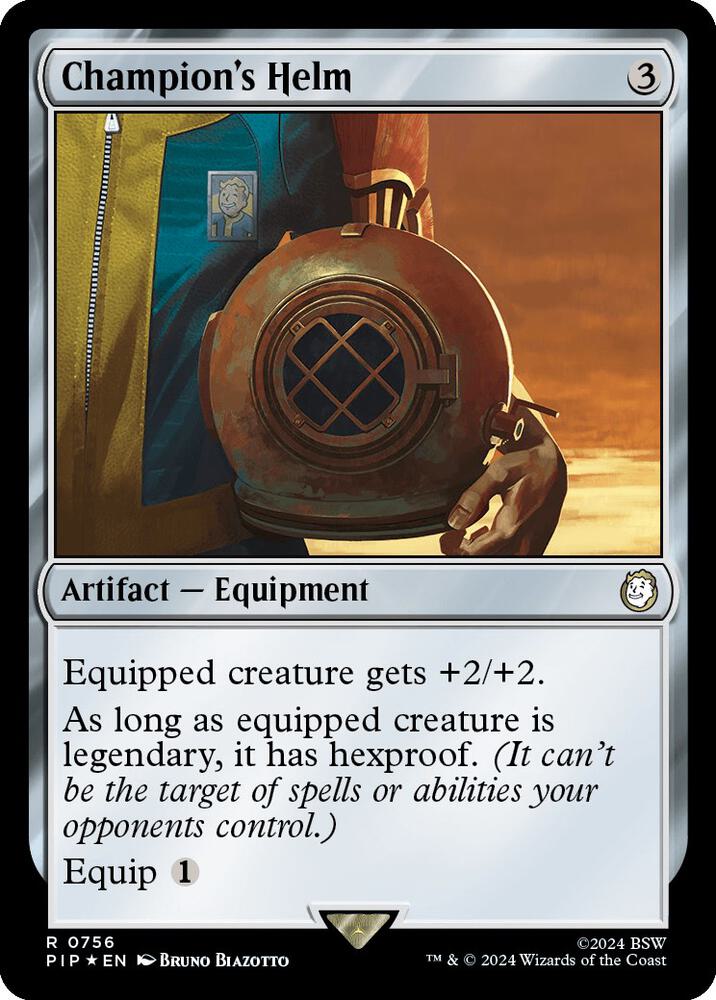 Champion's Helm (Surge Foil) (756) [Fallout]