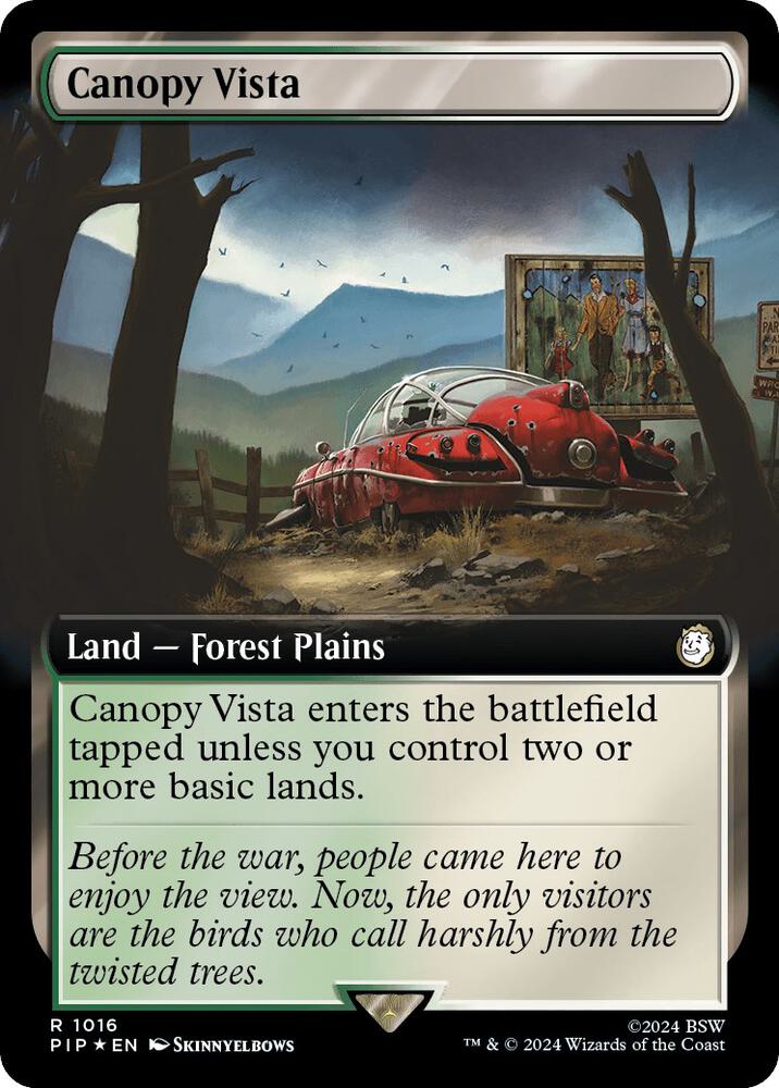 Canopy Vista (Extended Art) (Surge Foil) (1016) [Fallout] [Extended Art]
