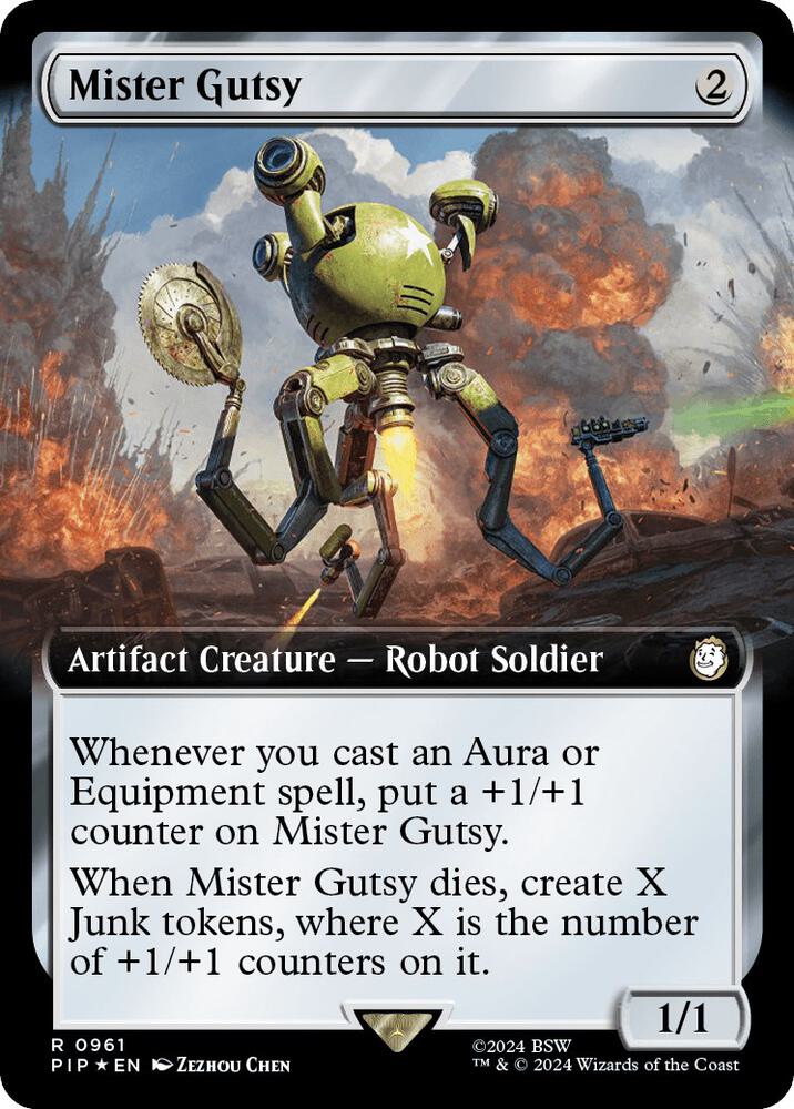 Mister Gutsy (Extended Art) (Surge Foil) (961) [Fallout] [Extended Art]