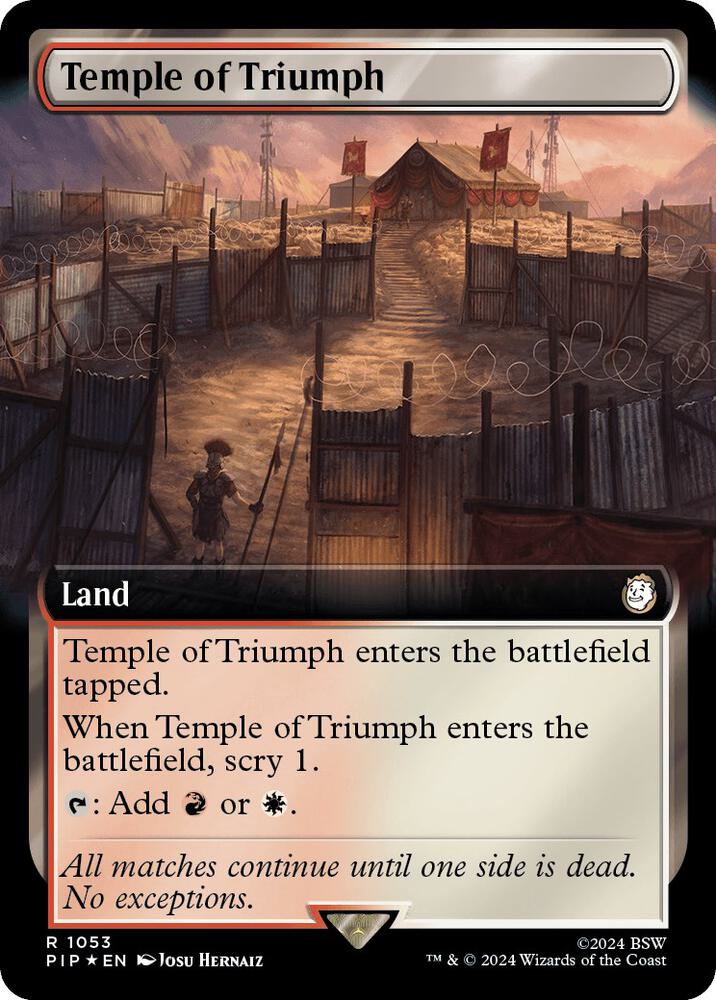 Temple of Triumph (Extended Art) (Surge Foil) (1053) [Fallout] [Extended Art]