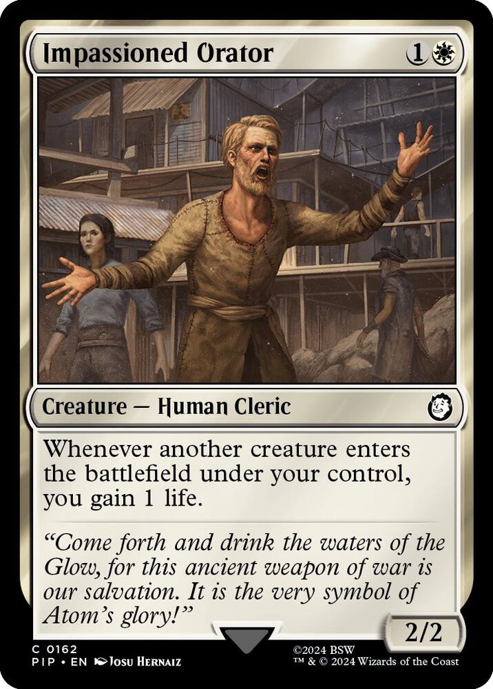 Impassioned Orator (162) [Fallout]