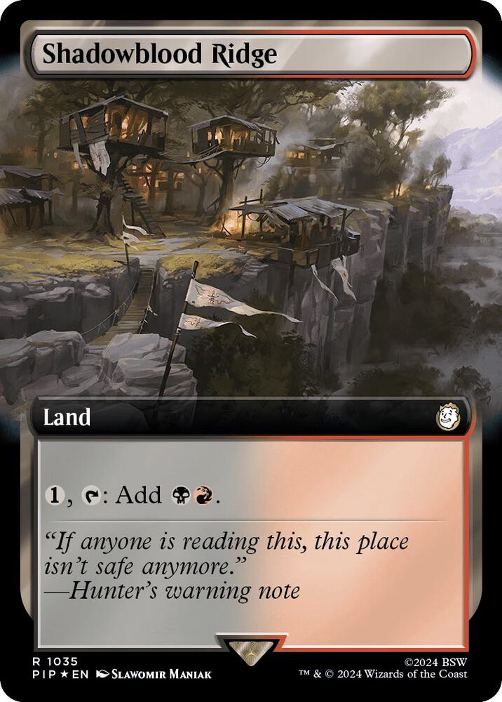 Shadowblood Ridge (Extended Art) (Surge Foil) (1035) [Fallout]