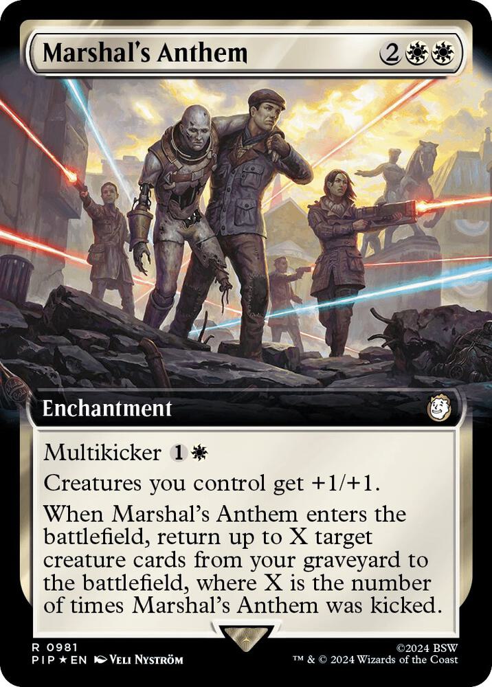 Marshal's Anthem (Extended Art) (Surge Foil) (981) [Fallout]