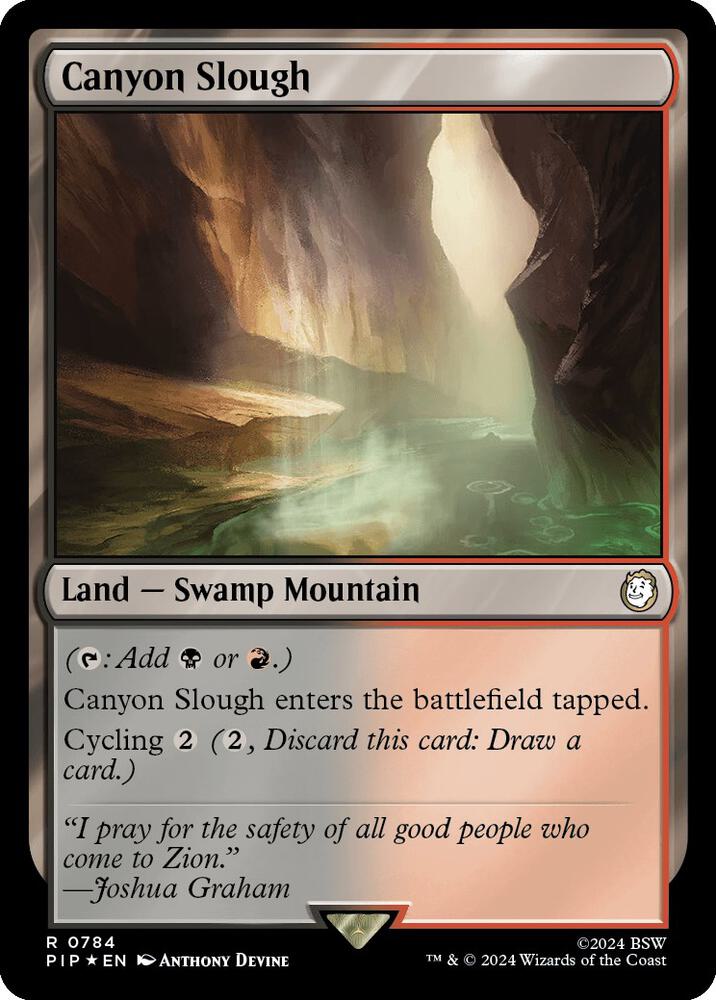 Canyon Slough (Surge Foil) (784) [Fallout]