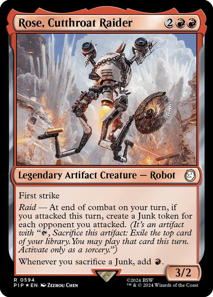 Rose, Cutthroat Raider (Surge Foil) (594) [Fallout]