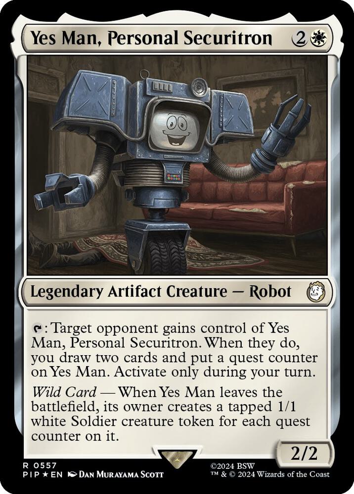 Yes Man, Personal Securitron (Surge Foil) (557) [Fallout]