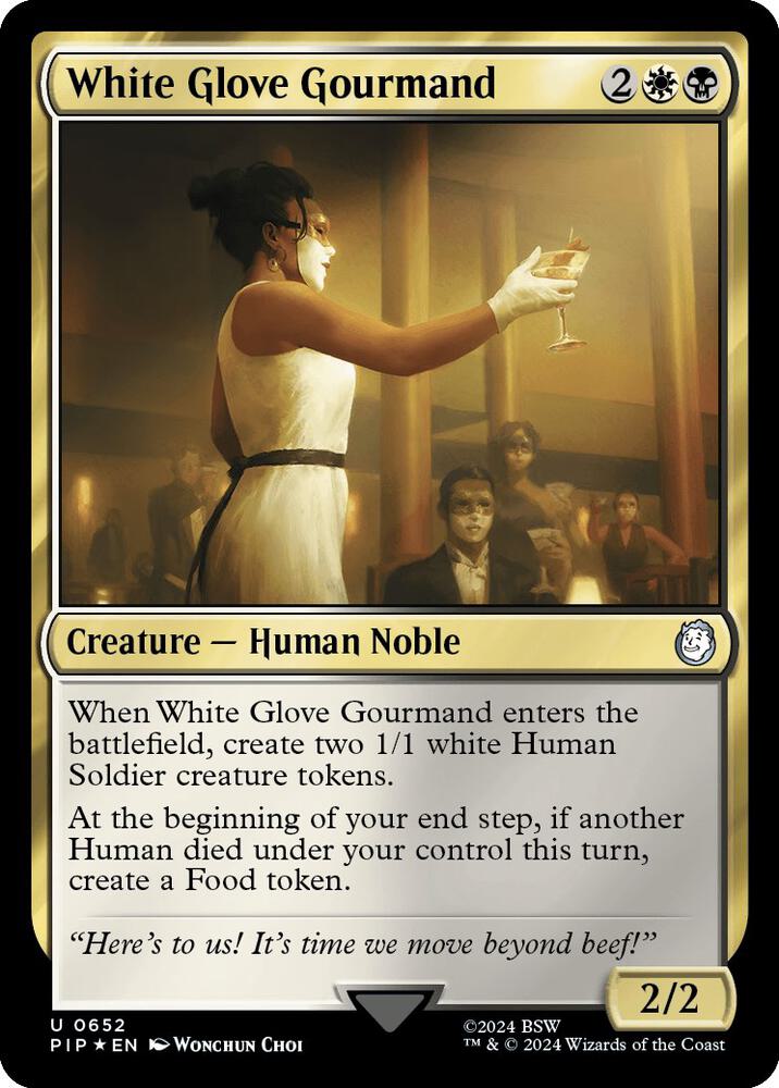 White Glove Gourmand (Surge Foil) (652) [Fallout]