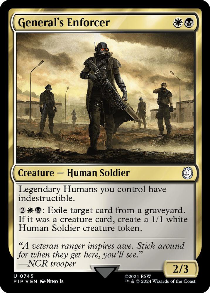 General's Enforcer (Surge Foil) (745) [Fallout]