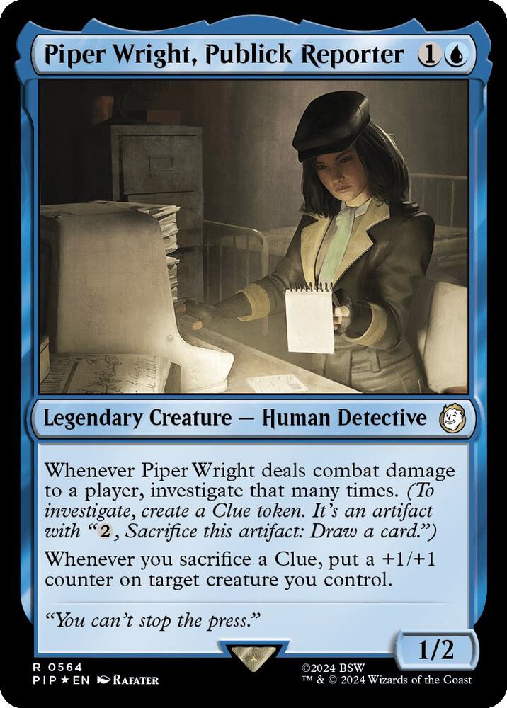 Piper Wright, Publick Reporter (Surge Foil) (564) [Fallout]