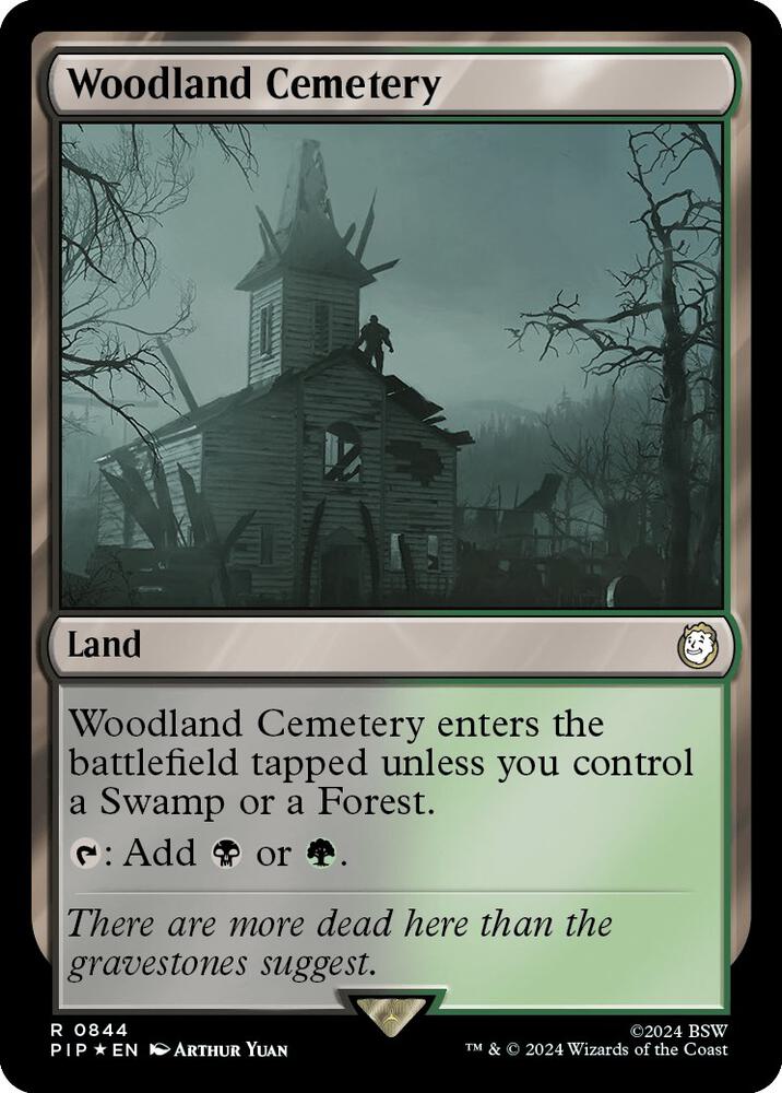Woodland Cemetery (Surge Foil) (844) [Fallout]