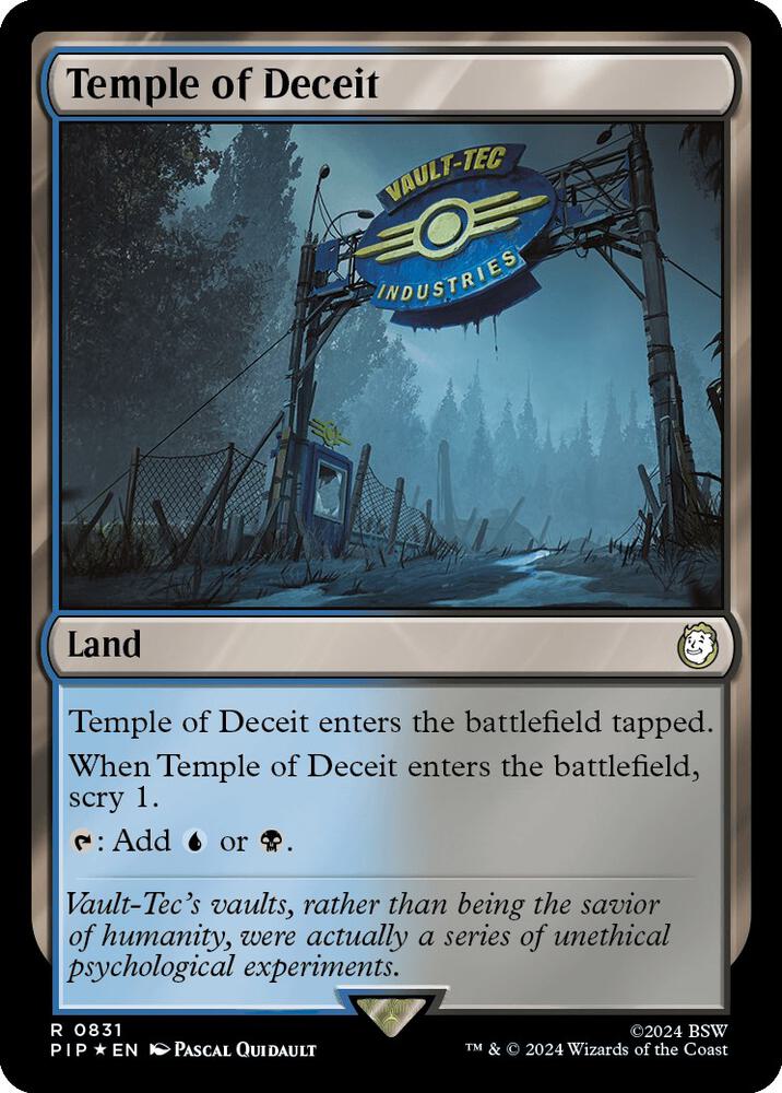 Temple of Deceit (Surge Foil) (831) [Fallout]