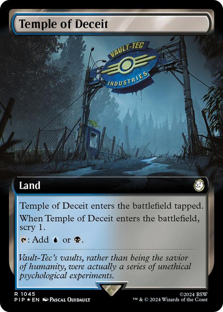 Temple of Deceit (Extended Art) (Surge Foil) (1045) [Fallout]