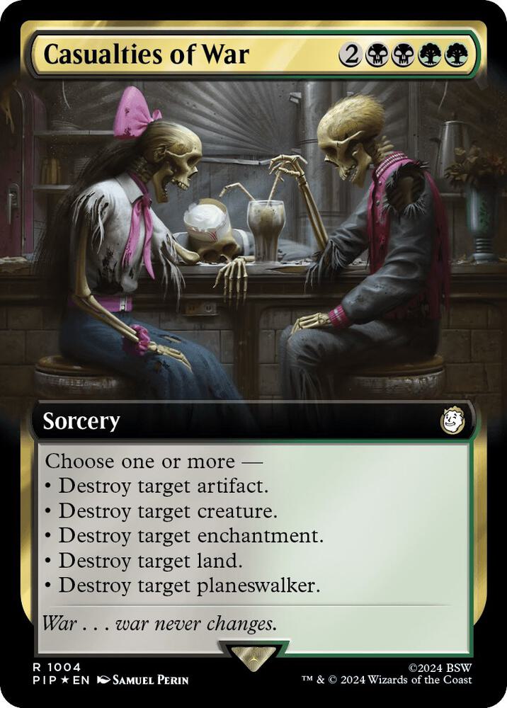 Casualties of War (Extended Art) (Surge Foil) (1004) [Fallout]