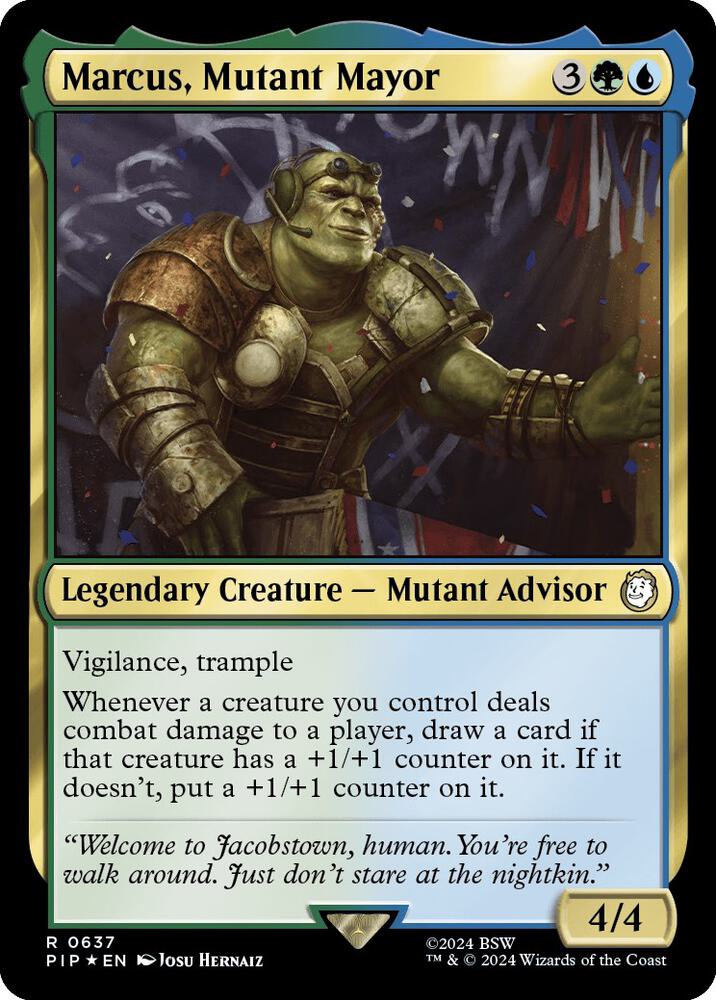 Marcus, Mutant Mayor (Surge Foil) (637) [Fallout]