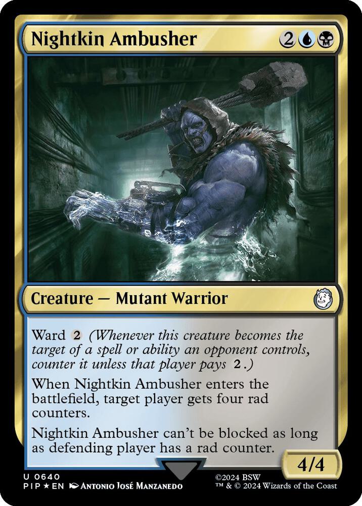 Nightkin Ambusher (Surge Foil) (640) [Fallout]