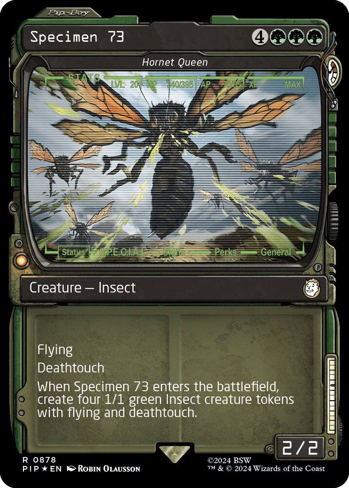 Specimen 73 - Hornet Queen (Showcase) (Surge Foil) (878) [Fallout]