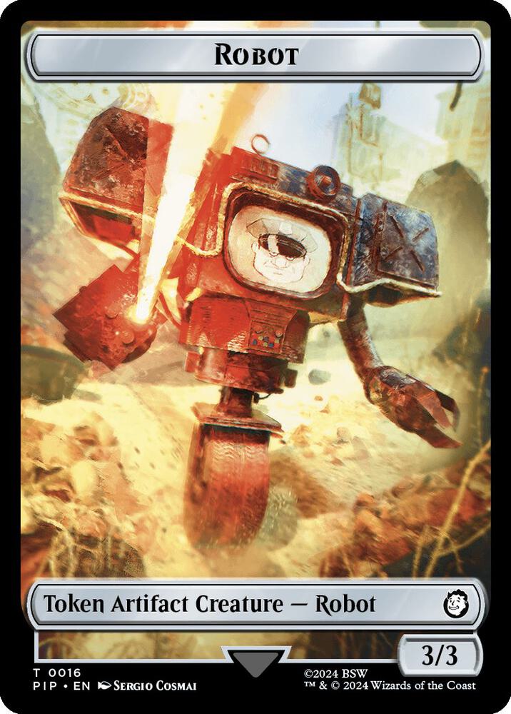 Robot // Treasure (0019) Double-Sided Token (16 // 19) [Fallout]