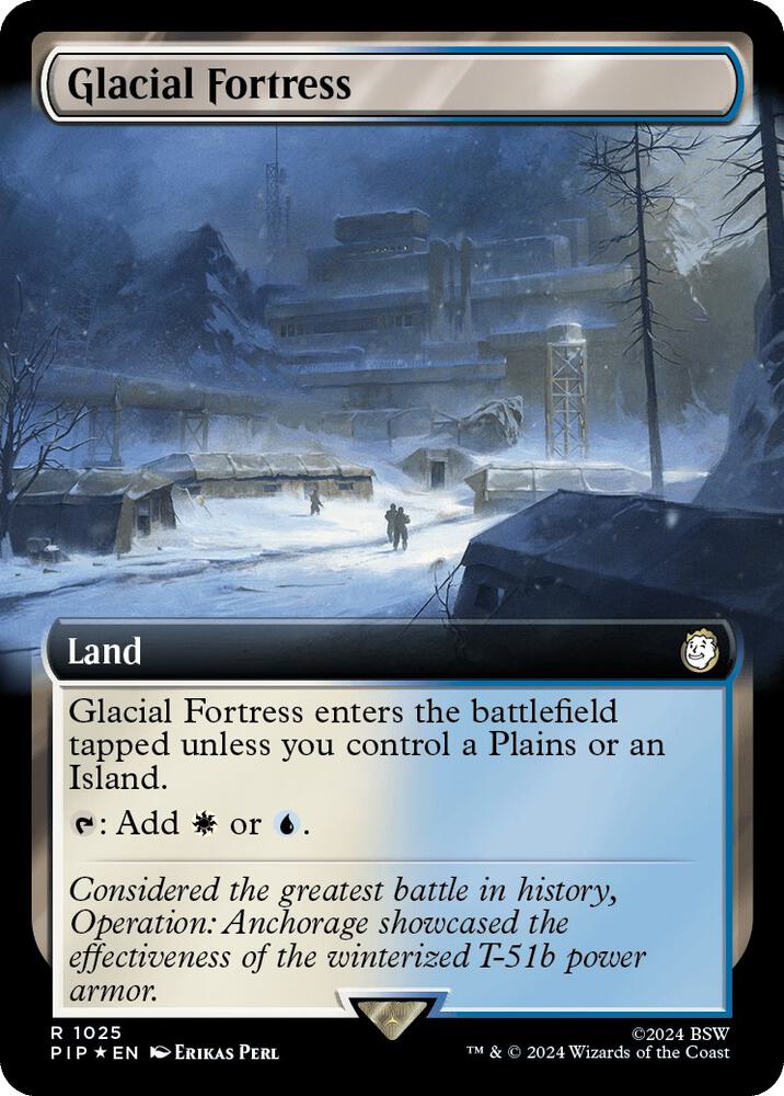 Glacial Fortress (Extended Art) (Surge Foil) (1025) [Fallout]