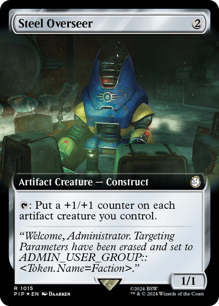 Steel Overseer (Extended Art) (Surge Foil) (1015) [Fallout]