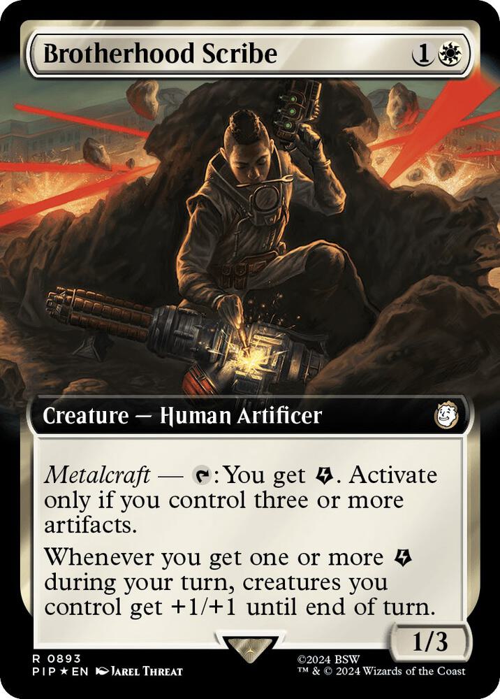 Brotherhood Scribe (Extended Art) (Surge Foil) (893) [Fallout]