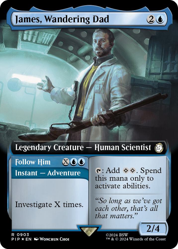 James, Wandering Dad (Extended Art) (Surge Foil) (903) [Fallout]