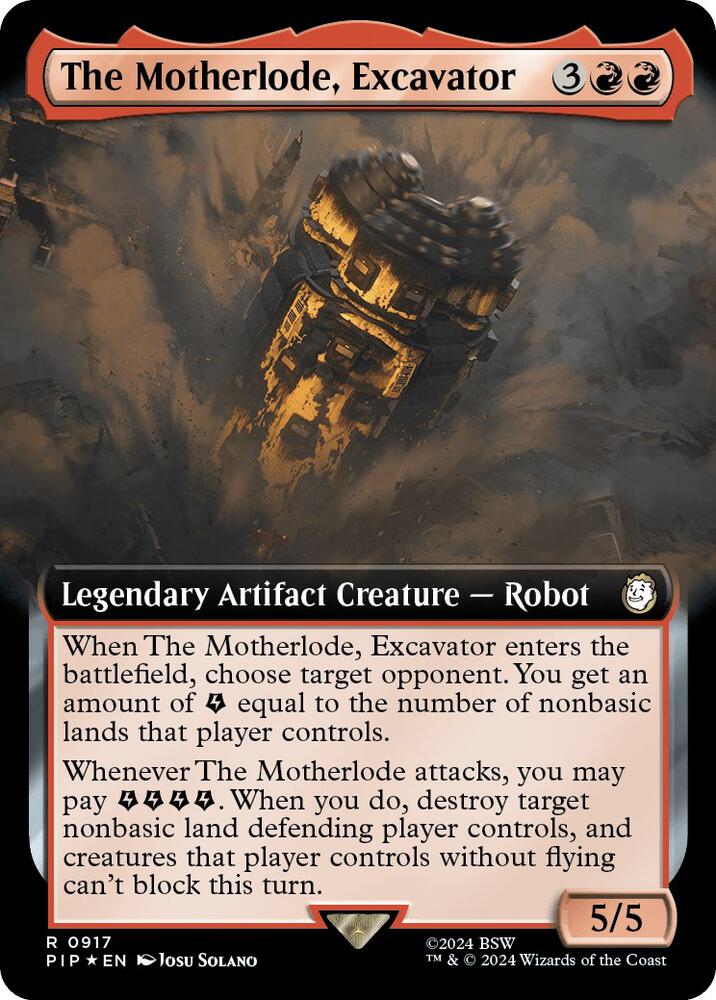 The Motherlode, Excavator (Extended Art) (Surge Foil) (917) [Fallout]