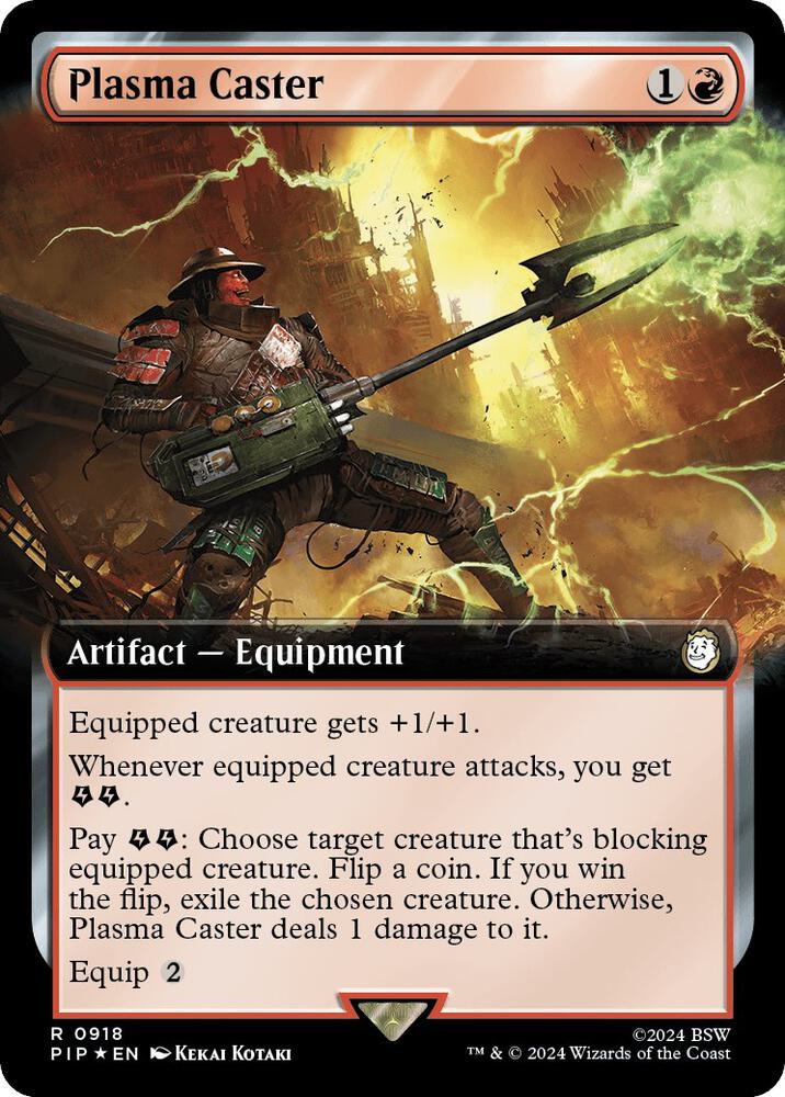 Plasma Caster (Extended Art) (Surge Foil) (918) [Fallout]