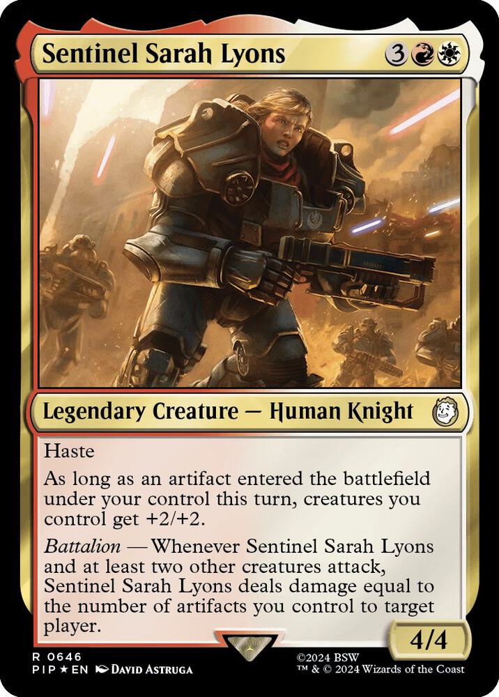 Sentinel Sarah Lyons (Surge Foil) (646) [Fallout]