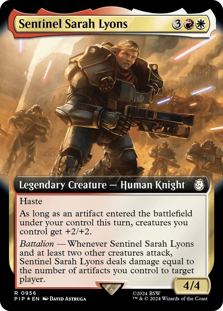 Sentinel Sarah Lyons (Extended Art) (Surge Foil) (956) [Fallout]