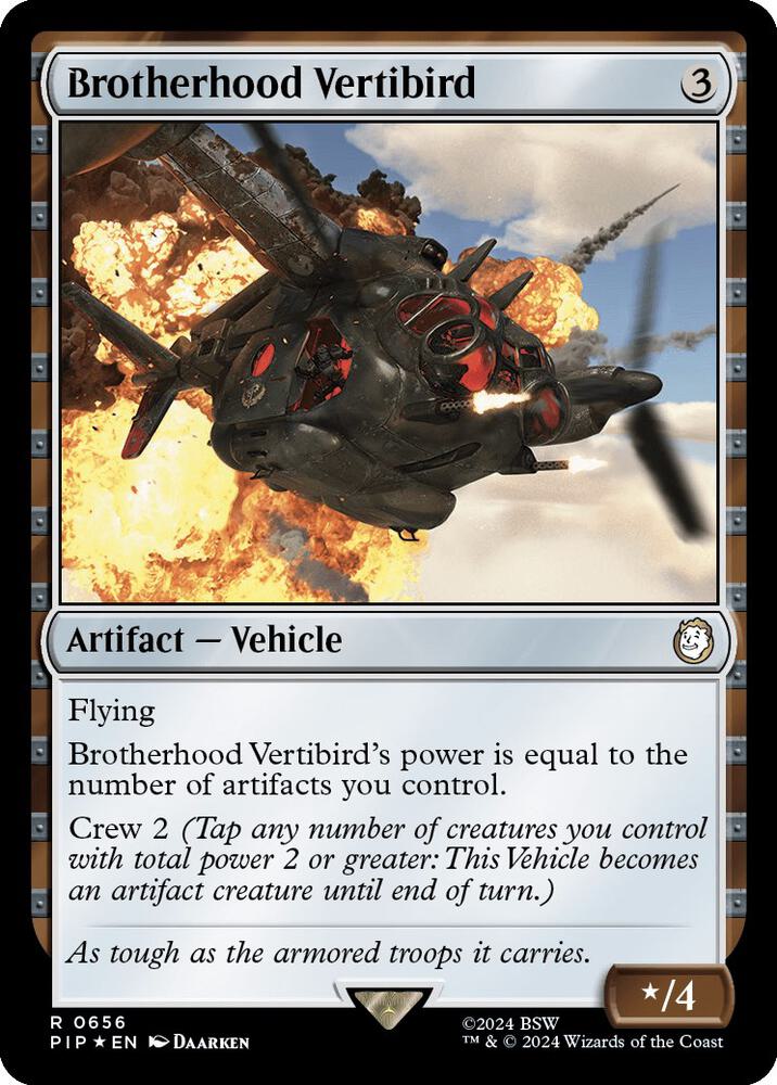 Brotherhood Vertibird (Surge Foil) (656) [Fallout]