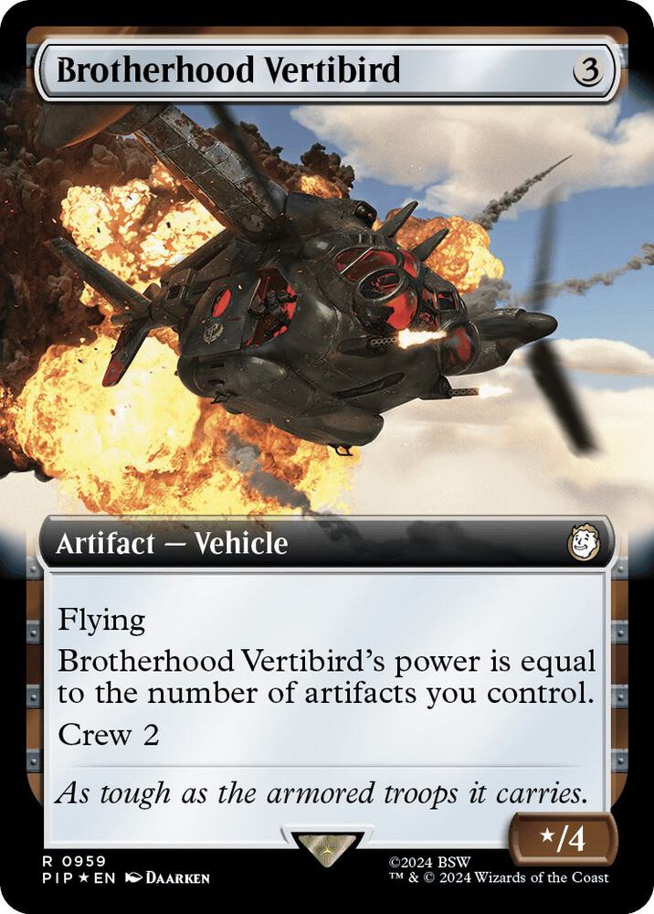 Brotherhood Vertibird (Extended Art) (Surge Foil) (959) [Fallout]
