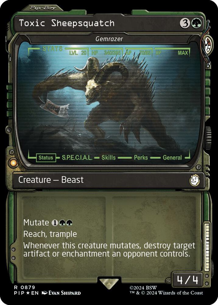 Toxic Sheepsquatch - Gemrazer (Showcase) (Surge Foil) (879) [Fallout]