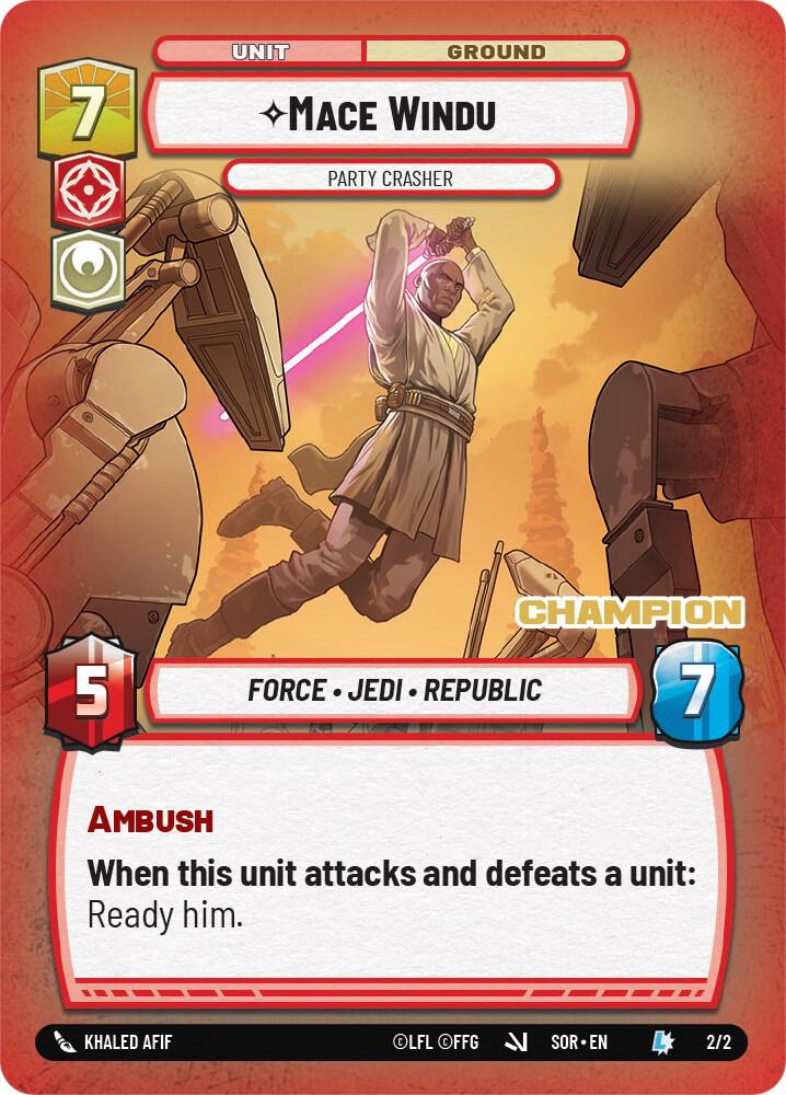 Mace Windu - Party Crasher (Champion) (2/2) [Organized Play Promos]