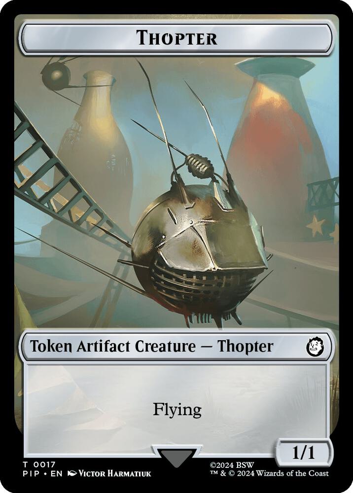 Thopter // Junk Double-Sided Token (17 // 15) [Fallout]