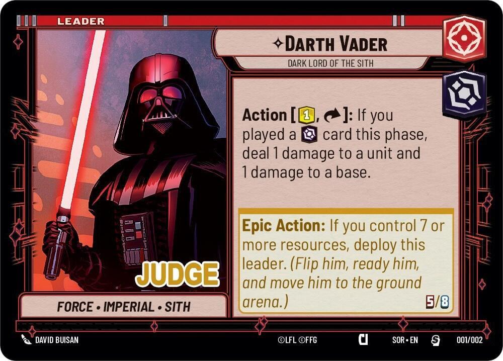 Darth Vader - Dark Lord of the Sith (001/002) [Judge Promos]