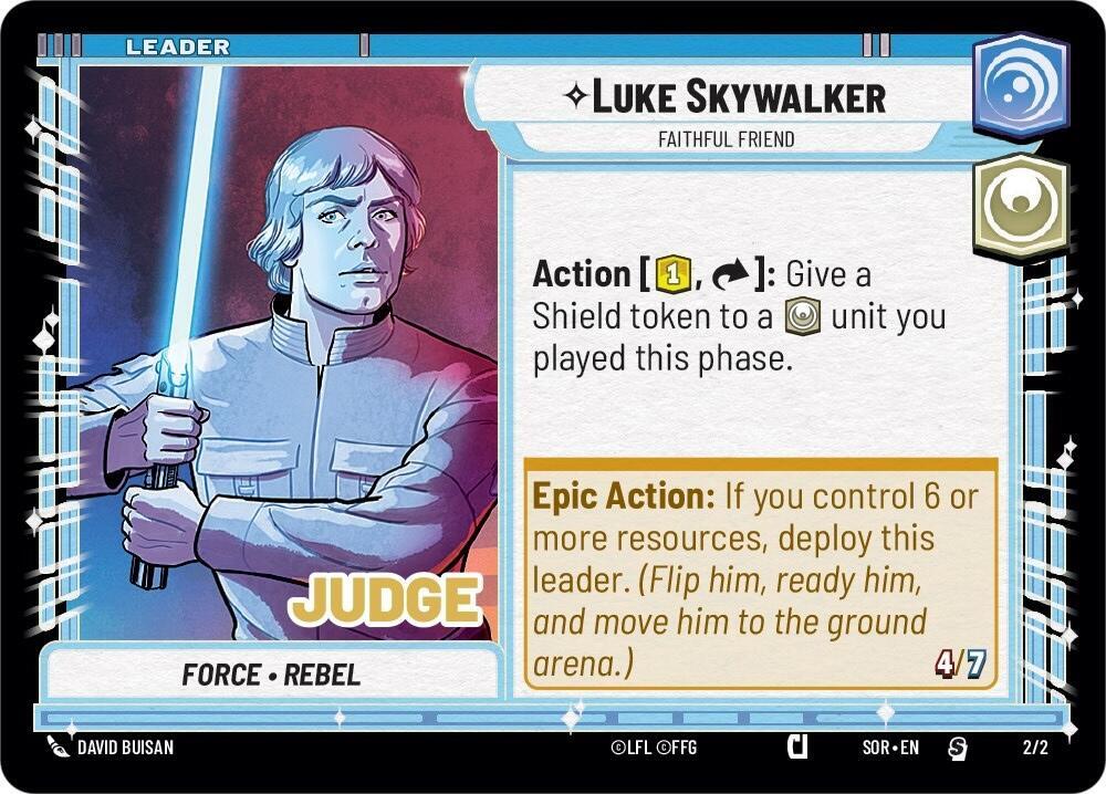 Luke Skywalker - Faithful Friend (002/002) [Judge Promos]