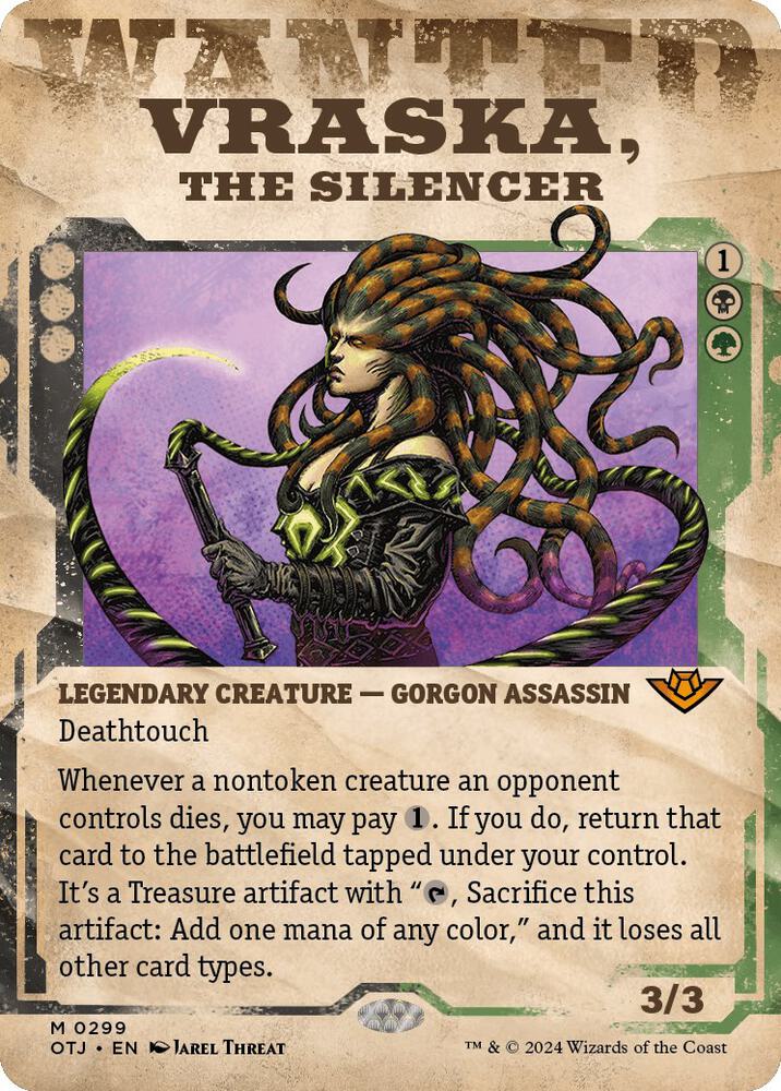 Vraska, the Silencer (Showcase) (299) [Outlaws of Thunder Junction]