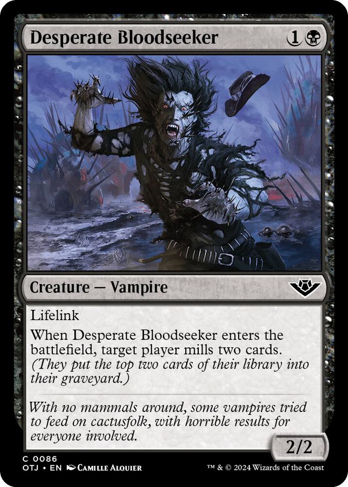 Desperate Bloodseeker (86) [Outlaws of Thunder Junction]