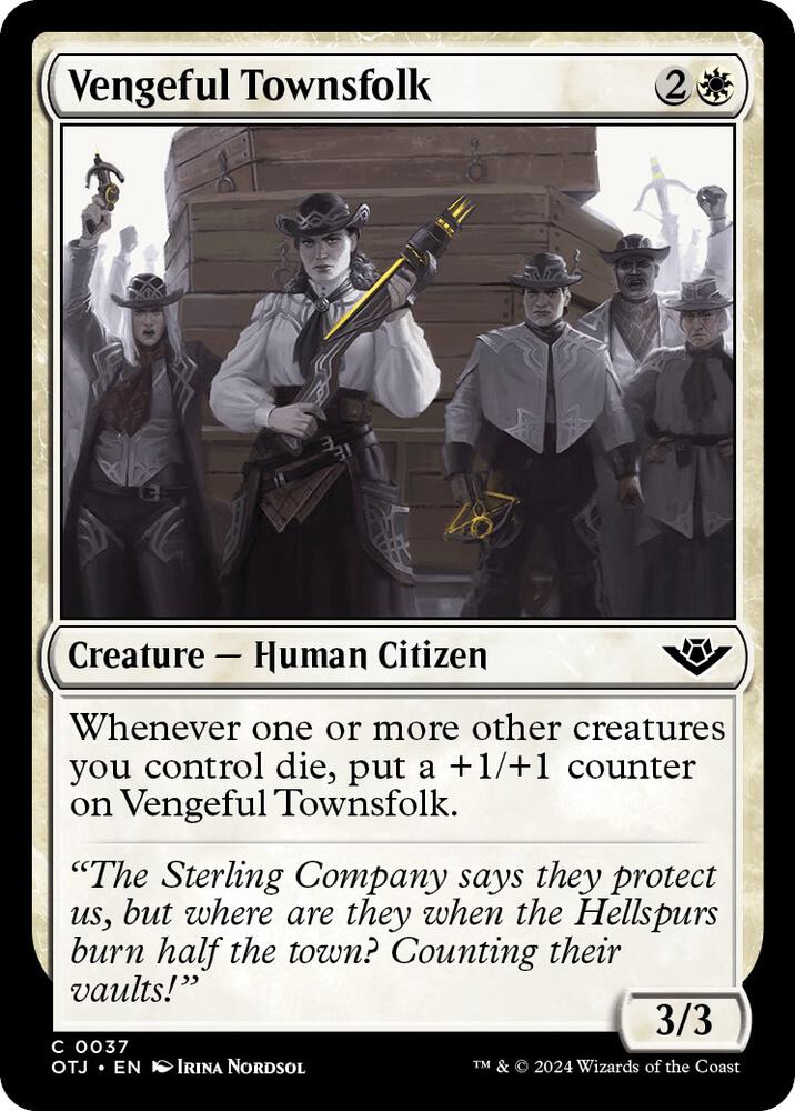 Vengeful Townsfolk (37) [Outlaws of Thunder Junction]