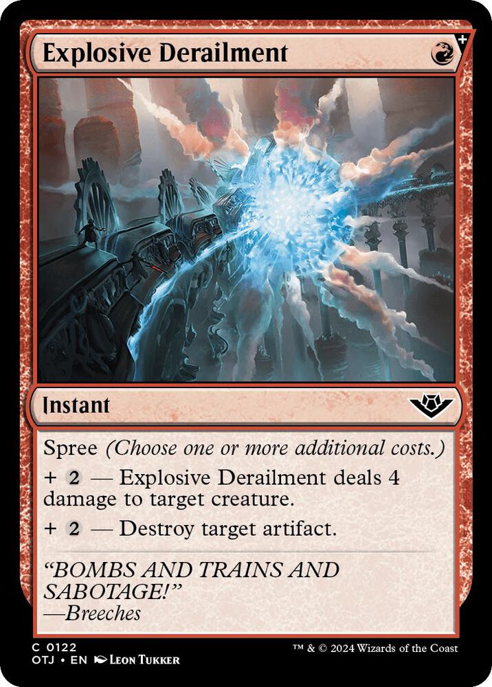 Explosive Derailment (122) [Outlaws of Thunder Junction]