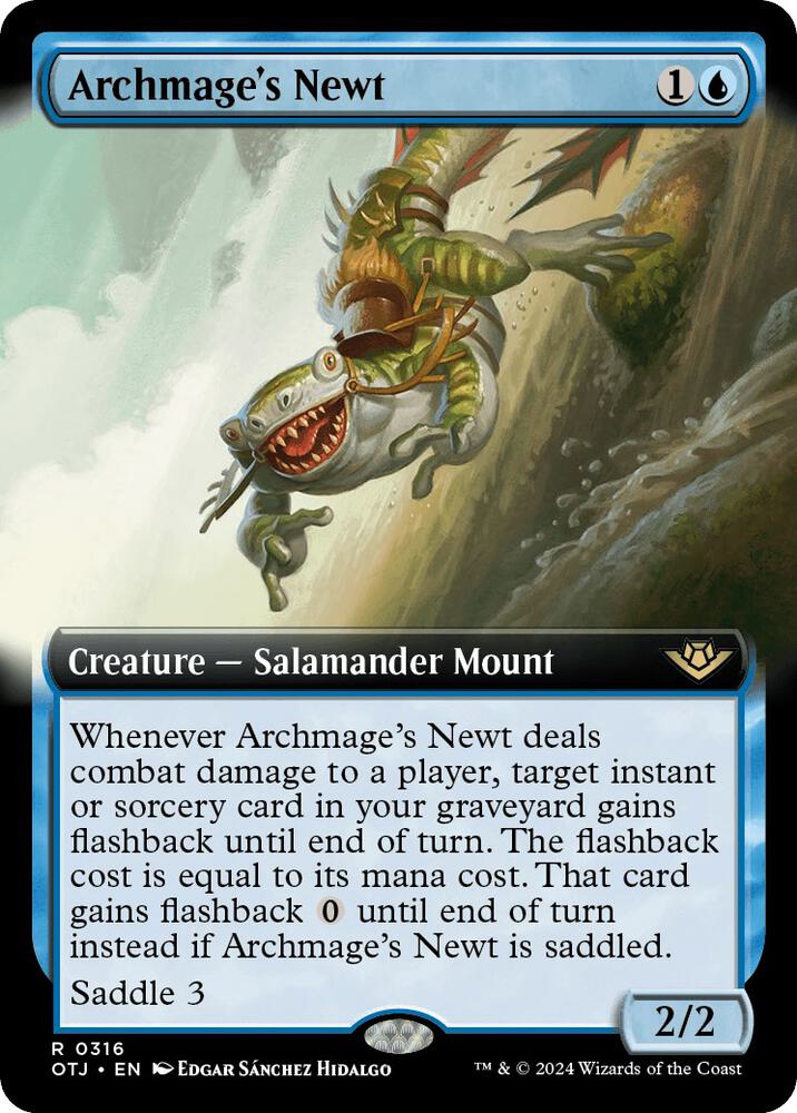 Archmage's Newt (Extended Art) (316) [Outlaws of Thunder Junction]