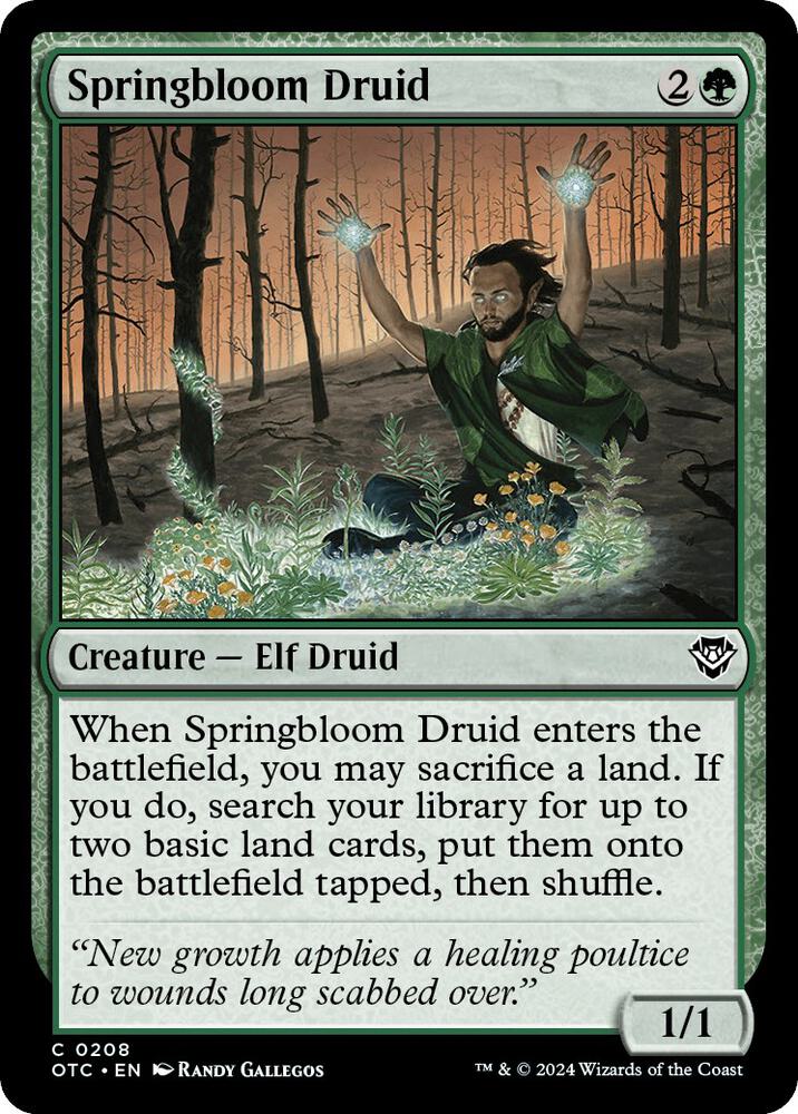 Springbloom Druid (208) [Outlaws of Thunder Junction Commander]