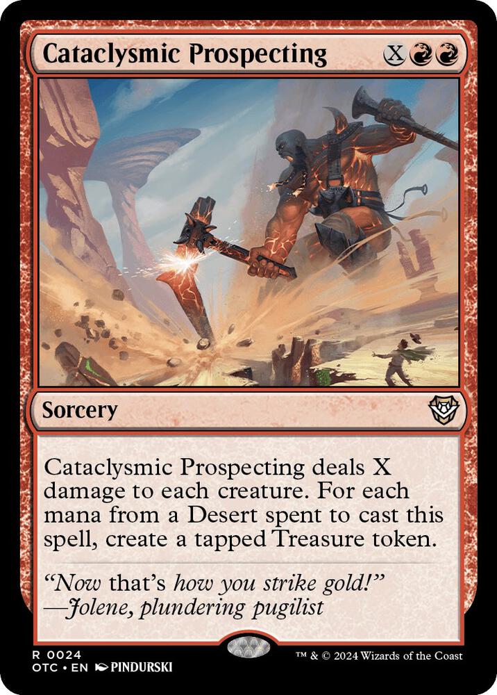 Cataclysmic Prospecting (24) [Outlaws of Thunder Junction Commander]